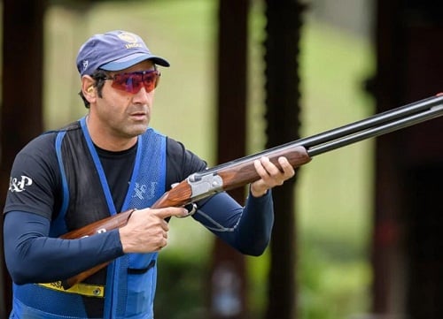 Mairaj Ahmad Khan during his practise session