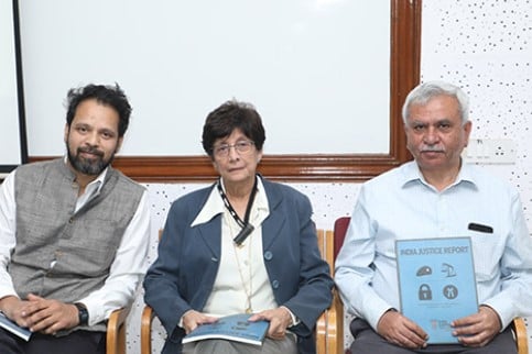 Maja Daruwala while presenting India Justice Report
