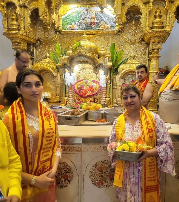 Malashri in a temple