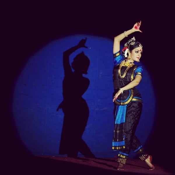 Malavika Wales performing classical dance