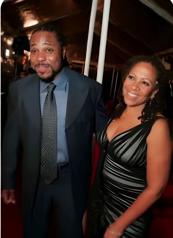 Malcolm-Jamal Warner with Karen Malina White