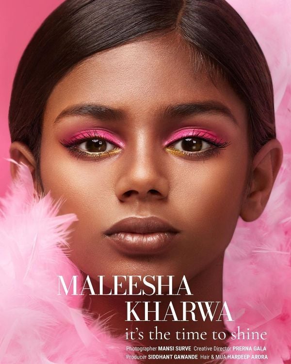 Maleesha Kharwa posing during a non-commercial photoshoot