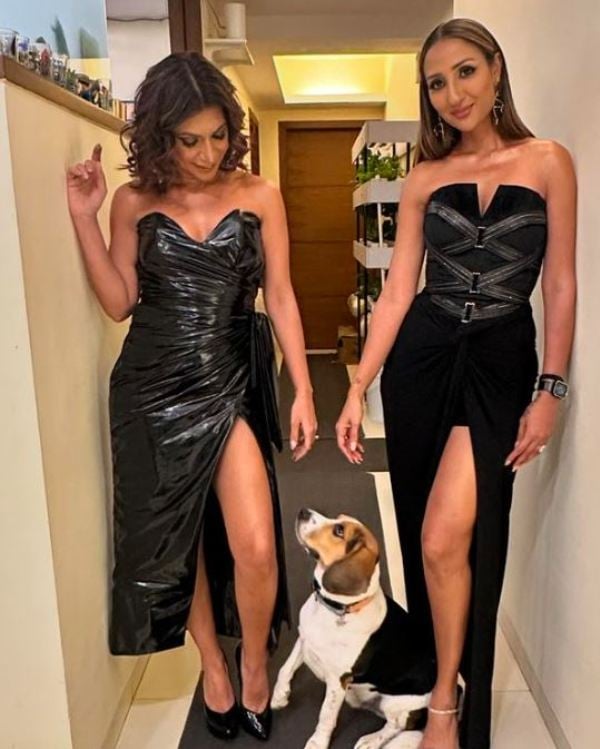 Malini Agarwal with her dog Mylo