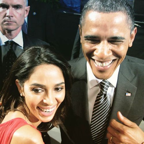 Mallika Sherawat with Barack Obama