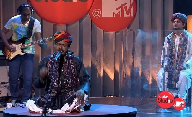 Mame Khan performing at Coke studio