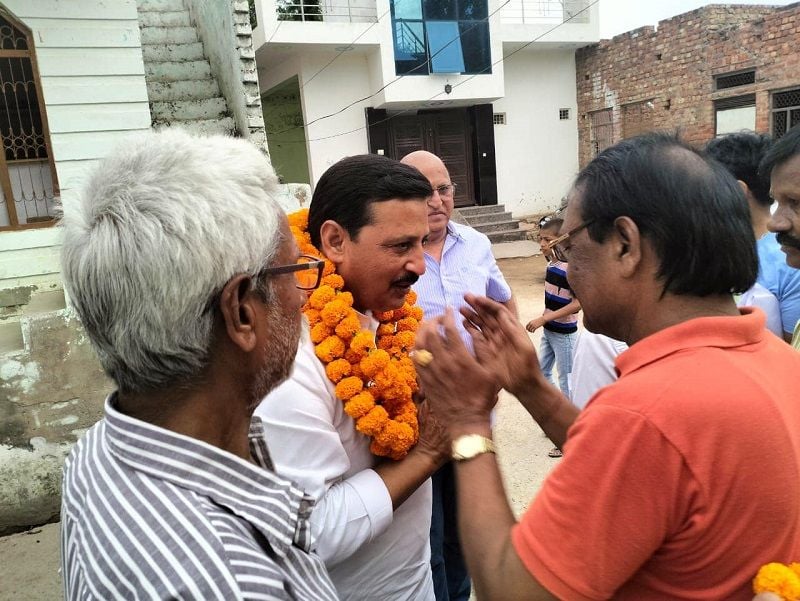 Mamman Khan during one of his election campaigns
