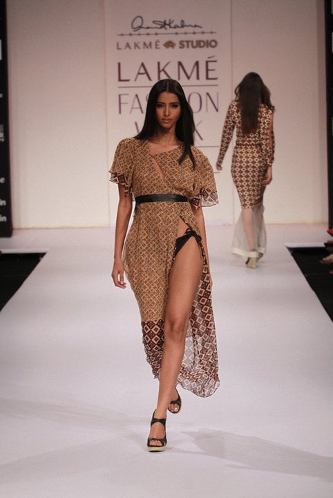 Manasvi Mamgai during a fashion show