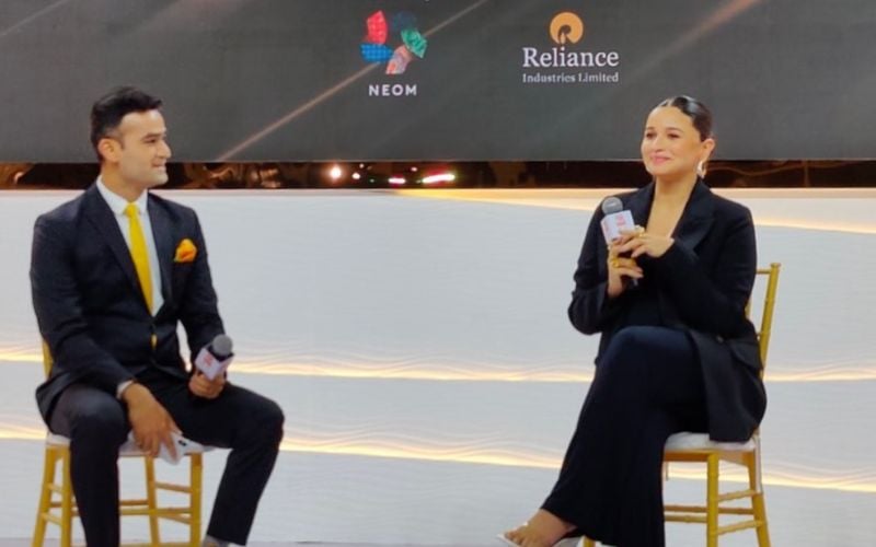 Mangalam Maloo during an interview with Alia Bhatt