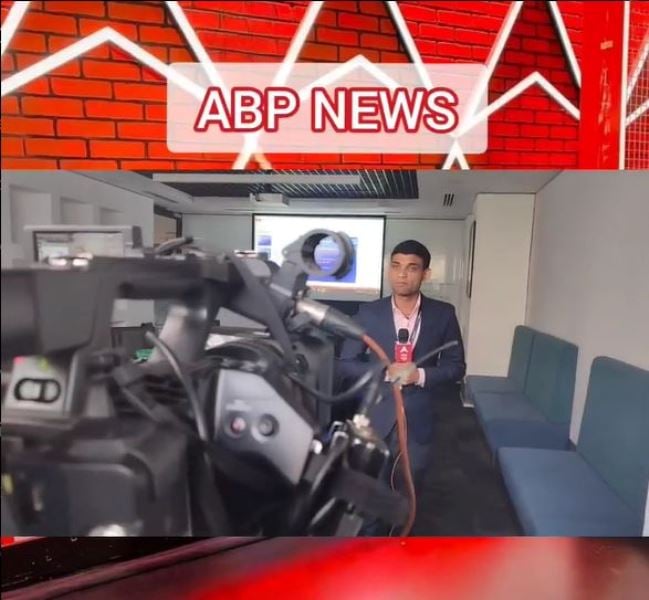 Manish Kumar working at ABP news network