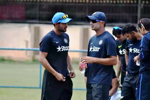 Manish Pandey with Rahul Dravid