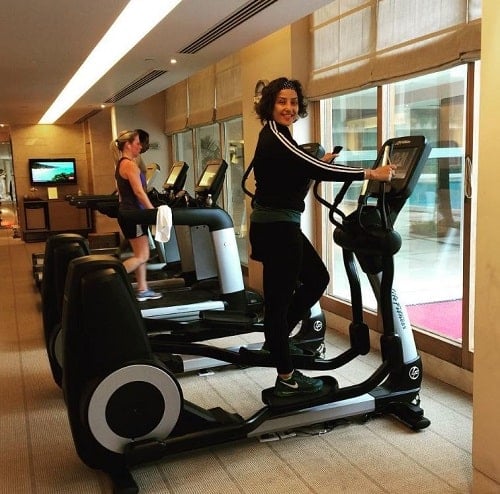 Manisha Koirala at a gym