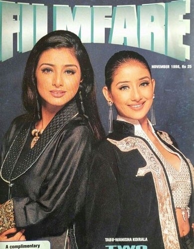 Manisha Koirala featured on Filmfare magazine