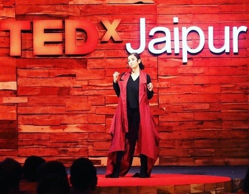 Manisha Koirala in an event of TEDx Talks