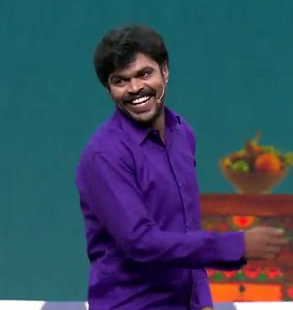 Manju Pavagada in a comedy show