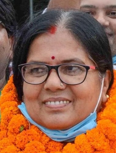 Manju Verma, a politician whose husband Chandrashekhar Verma was accused of having relations with Brajesh Thakur in Muzaffarpur shelter home case