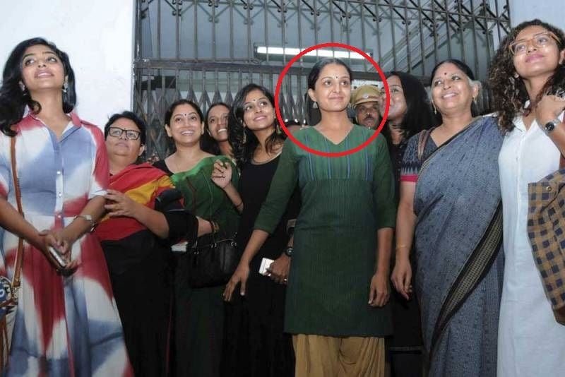 Manju Warrier with the members of Women in Cinema Collective