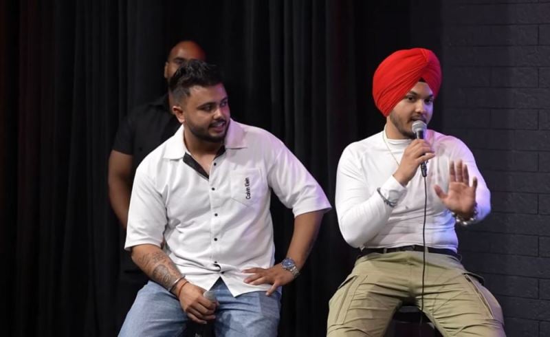 Manmeet Singh, along with his brother, in a still from the reality show 