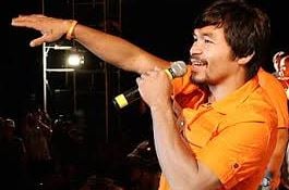 Manny Pacquiao during an election rally