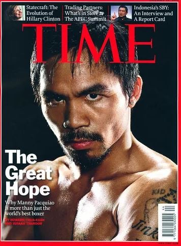 Manny Pacquiao on the cover of TIME magazine