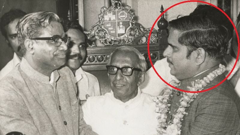 Manohar Joshi after being elected as the Mayor