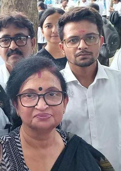 Manojit Mishra with a TMCP leader