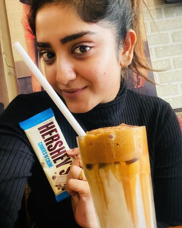 Manosi sharing her love for coffee