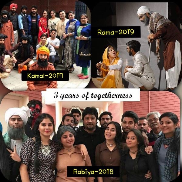 Manpreet Dolly with her theater team