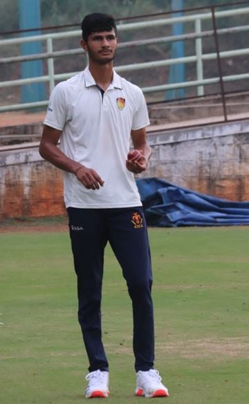 Manvanth Kumar when he played for age-group teams