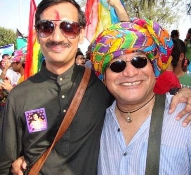 Manvendra Gohil with Ashok Row Kavi