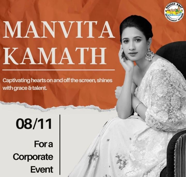Manvita Kamath as a guest at an event by Banana Boat Network India
