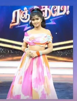 Manya Anand during the dance reality show, Ranjitha Mey