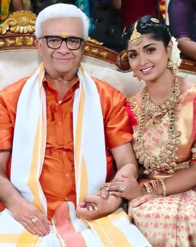 Manya Anand during the shoot of Mega Sangagam