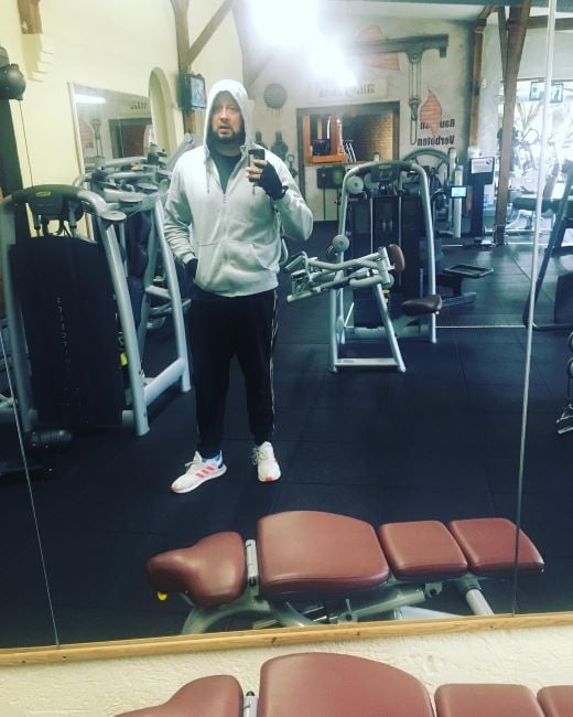 Marcel Schiefelbein at the gym