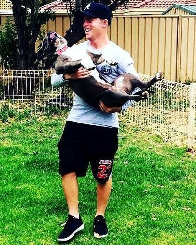 Marcus Harris loves dogs