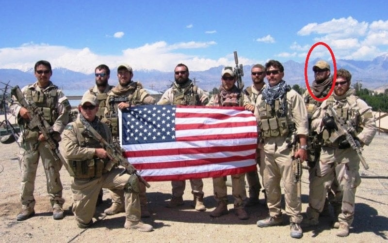Marcus Luttrell with his team that took part in Operation Red Wings in 2005 in Afghanistan