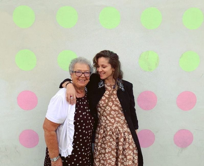 Margarita Levieva with her grandmother