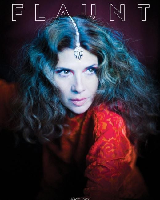 Marisa Tomei on the cover photo of Flaunt magazine