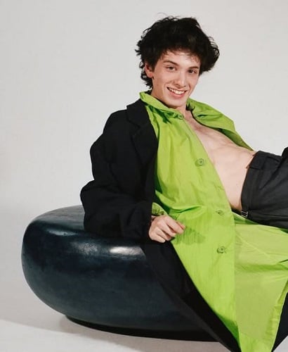 Mark Eydelshteyn in a photoshoot