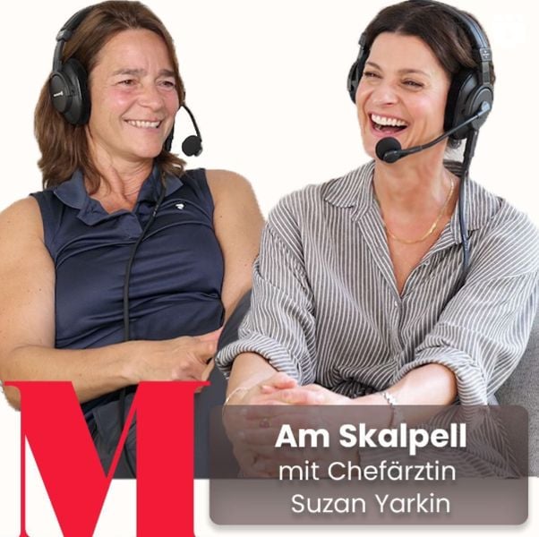 Marlene Lufen (right) in a still from one of the episodes of her Spotify podcast titled 