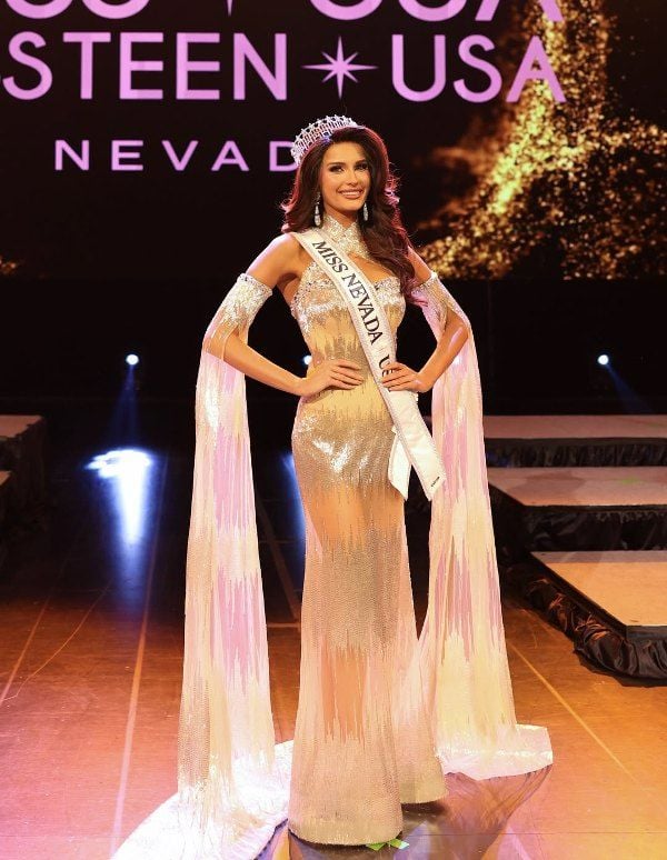 Mary Sickler, after being crowned Miss Nevada USA 2025 