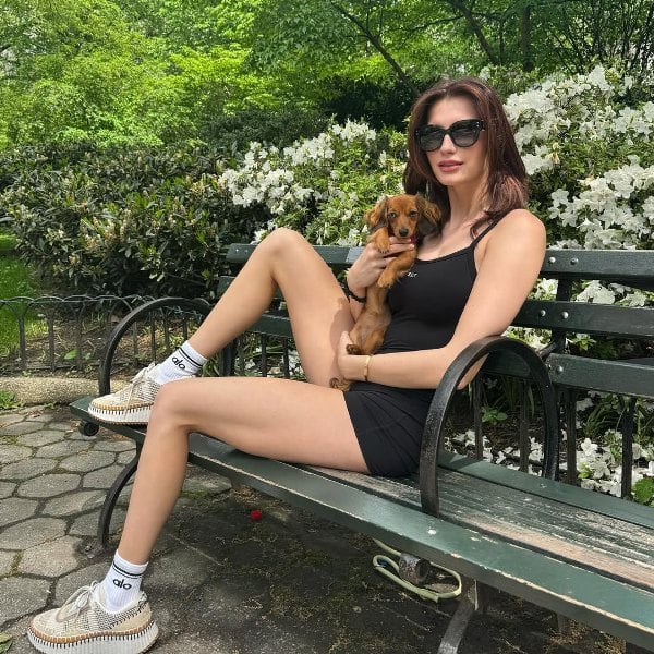 Mary Sickler with her pet, Pixie