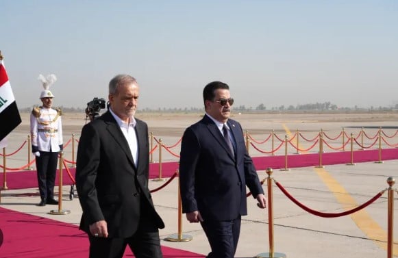 Masoud Pezeshkian during his visit to Iraq in September 2024