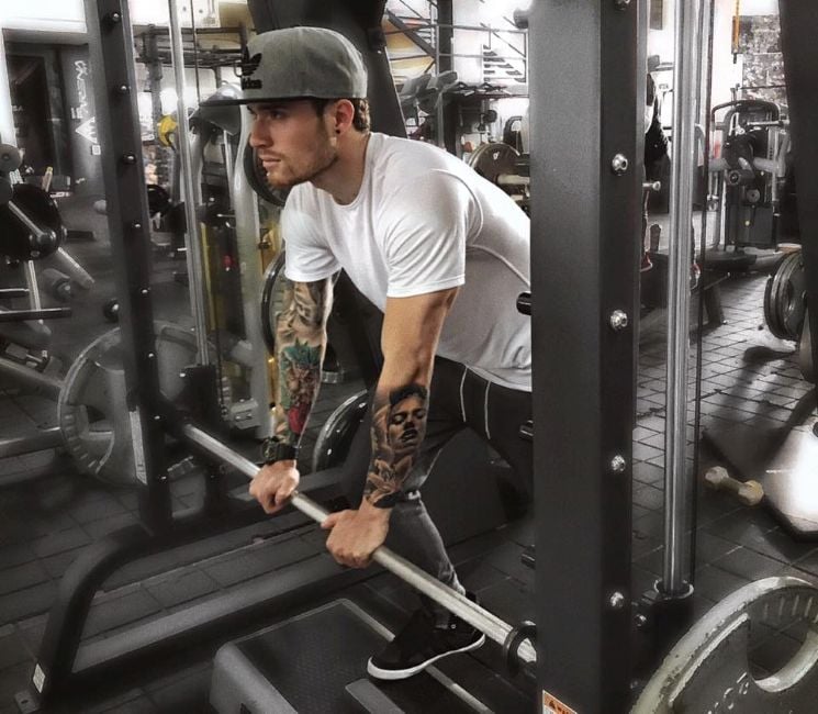 Mateo Varela during a workout session