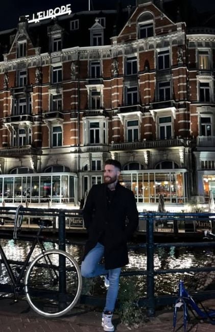 Mateo Varela during his trip to Amsterdam