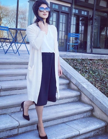 Mathura Sridharan during a trip