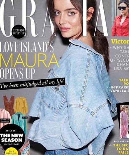 Maura Higgins featured on a magazine cover