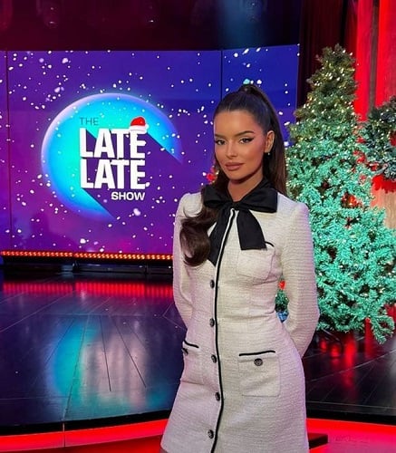 Maura Higgins in The Late Late Show