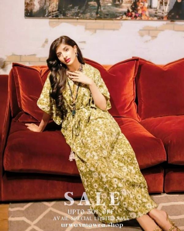 Mawra Hocane while promoting the brand 