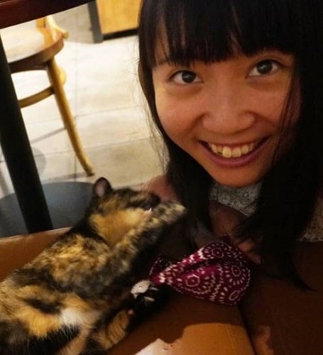 Mayo Japan and a cat