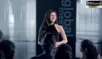 Medha Rana while promoting TRESemmé hair products